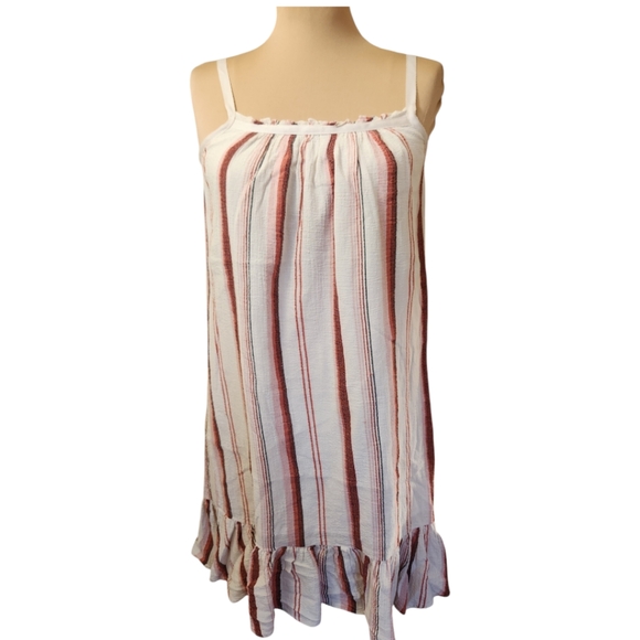 MADEWELL Ruffle Hem Striped Sundress -  Size XS - Picture 5 of 15